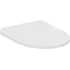 Image de Ideal Standard i.life A Abattant WC, forme arrondie, Siège de toilettes avec frein de chute et longue durée de vie, en duroplast robuste   Blanc (360x445x40 mm)