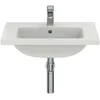 Image de Ideal Standard I.LIFE S Lavabo Plan, Vasque, Profondeur Réduite, 60 x 38,5 x 18 cm, Salle de Bain Toilette, Fixation Mur, Céramique, Blanc, Percé 1Trou pour Robinet, T459001