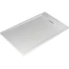 Image de Ultraflat S I.Life Receveur de Douche Ultraplat 3 cm d'Épaisseur, Rectangulaire 120 x 90 cm,Finition Pierre Texturée, Naturellement Anti-Dérapant, Cache-Bonde Fourni, Blanc