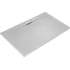 Image de Ultraflat S I.Life Receveur de Douche Ultraplat 3 cm d'Épaisseur, Rectangulaire 160 x 100 cm, Finition Pierre Texturée, Naturellement Anti-Dérapant, Cache-Bonde Fourni, Blanc T5232FR