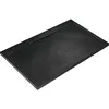 Image de Ultraflat S I.Life Receveur de Douche Ultraplat 3 cm d'Épaisseur, Rectangulaire 140 x 70 cm, Finition Pierre Texturée, Naturellement Anti-Dérapant, Cache-Bonde Fourni, Noir T5241FV
