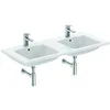 Image de Ideal Standard I.LIFE B Lavabo Plan, Double Vasque à poser, 120 x 51 x 18 cm, Salle de Bain, Toilette, Céramique, Blanc, Percé 1Trou de Trop-Plein, T460201