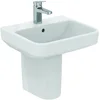 Image de Ideal Standard I.LIFE B Lavabo Salle de Bain, T460901, 50 x 44 cm, Toilette, Fixation Mur, Céramique, Percé pour robinetterie, Blanc