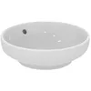 Image de Ideal Standard - i.life B, Lavabo rond de 40 cm avec trou de trop-plein et sans trou de robinet, Blanc
