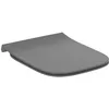 Image de Ideal Standard i.life B Abattant WC, forme angulaire, Siège de toilettes avec frein de chute et option de libération rapide, en duroplast robuste   Gris (360x450x45 mm)