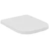 Image de Ideal Standard i.life B Abattant WC, forme angulaire, Siège enveloppant avec frein de chute et option de libération rapide, Antibactérien, en duroplast robuste   Blanc (360x450x45 mm)