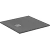 Image de Ideal Standard - Ultra Flat S+ Receveur de douche carré ultra fin en résine effet pierre, 90 x 90 cm, Ideal Solid, Gris ciment