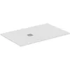 Image de Ideal Standard - Ultra Flat S+, Receveur de douche rectangulaire ultra-mince en résine effet pierre, 140x90cm, Ideal Solid, Échappement côté court, Blanc