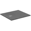 Image de Ideal Standard - Ultra Flat S+, Receveur de douche rectangulaire ultra-mince en résine effet pierre, 100x90cm, Ideal Solid, Échappement côté court, Gris ciment
