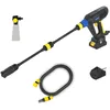 Image de Michelin Nettoyeur Haute Pression Portable sans Fil MPX 250EDS | Batterie Rechargeable (18 V) Incluse | pour Véhicules et Autos | avec Buse 4 en 1 | avec Dual Speed System