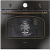 Image de Candy FCC604GH/E Four électrique encastré, ventilé, capacité 65 litres, fonction pizza, 8 programmes, 56,8 x 59,5 x 59,5 cm, style rustique, noir, classe A+