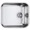 Image de Smeg UM45 | Évier de cuisine suspendu en acier inoxydable | Collection : ALBA | 47 x 42 cm | Couleur/Finition : Inox