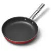 Image de Poêle aluminium antiadhésive 28 cm rouge mat Smeg