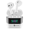 Image de Music Sound, Spark, Écouteurs TWS, Bluetooth, sans Fil, écran LED, Temps de Jeu 30 Heures, Paire Automatique, Commandes tactiles sur Les écouteurs, Blanc