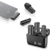 Image de Cellularline Talk Pro Microphone sans Fil USB-C pour Appels Vidéo, Vlogs et Contenus Créatifs, avec Plug and Play, Réduction de Bruit ENC, Autonomie de 6 Heures, Écouteurs de Monitoring Inclus