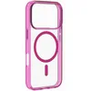 Image de Cellularline - Iconic Mag - Coque Transparente - Bords colorés - Anneau magnétique coloré - Compatible avec l’écosystème MagSafe