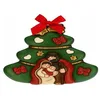 Image de THUN - Formella Arbre de Noël avec Sainte Famille - Décorations de Noël Maison - Grand Format - Céramique - 25,1 x 4,3 x 25,4 h cm