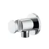 Image de Mariner Raccord mural coudé avec support de douchette rond, WLS0300-CR,