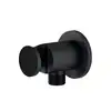 Image de Mariner Raccord mural coudé avec support de douchette rond, WLS0300-NO,