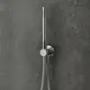 Image de Mariner Kit de douche métallique avec raccord mural coudé et support de douchette, WLS3000-CR,