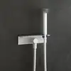 Image de Mariner Kit de douche avec raccord mural coudé, tablette et support douchette intégré, WLS3002-BO,