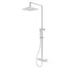 Image de Mariner Linea Colonne de douche avec mitigeur thermostatique, douchette en métal et douche de tête en acier inoxydable, angulaire, WLS5301-BO,