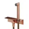 Image de Mariner Kit de douche avec raccord mural coudé, tablette et support douchette intégré, WLS3002-RS,