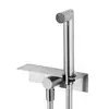 Image de Mariner Kit de douche avec raccord mural coudé, tablette et support douchette intégré, WLS3002-CS,