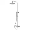 Image de Mariner Volta Colonne de douche avec mitigeur thermostatique, douchette en métal et douche de tête en acier inoxydable, rond, WLS6302-CS,