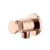 Image de Mariner Raccord mural coudé avec support de douchette rond, WLS0300-RG,