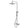 Image de Mariner Linea Colonne de douche avec mitigeur thermostatique, douchette en métal et douche de tête en acier inoxydable, angulaire, WLS5301-CS,
