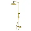 Image de Mariner Linea Colonne de douche avec mitigeur thermostatique, douchette en métal et douche de tête en acier inoxydable, angulaire, WLS5301-OB,