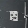 Image de Mariner Eden edge Mitigeur thermostatique pour 2 sorties, carré, EDE2902-CR,