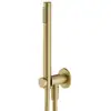 Image de Lamborghini Vortex Set de douche avec raccord mural coudé et support de douchette intégré, WLS3018-OSTL,