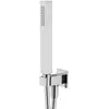 Image de Lamborghini Set de douche avec raccord mural coudé et support de douchette intégré, WLS3108-CRTL,