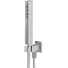 Image de Lamborghini Set de douche avec raccord mural coudé et support de douchette intégré, WLS3108-CSTL,