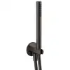 Image de Lamborghini Spectra Set de douche en acier inoxydable avec raccord mural coudé et support de douchette intégré, WLS3030-PGMTL,