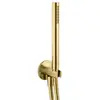 Image de Lamborghini Spectra Set de douche en acier inoxydable avec raccord mural coudé et support de douchette intégré, WLS3030-POBTL,