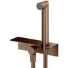 Image de Mariner Kit de douche avec raccord mural coudé, tablette et support douchette intégré, WLS3002-PRS,