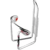 Image de Elite Ciussi Gel Porte-Bidon Vélo Aluminium   Support Bidon Cyclisme Anti-Vibration 80g   Inserts Gel Silencieux   Argent   pour Route VTT Gravel