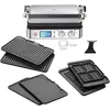 Image de Braun MultiGrill 9 CG 9047, Appareil Panini Électrique avec Plaques de Grillage, Cuisson, Gaufres, 2 Thermostats Indépendants, 3 Positions Cuisson, Plaques Lavables au Lave-Vaisselle, 2000W, Noir/Inox