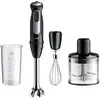 Image de Braun MultiQuick 5 Pro - Mixeur Plongeant avec mini hachoir et Fouet pour Soupes, Smoothies et Purées Bébé, 25 Vitesses, Verre Doseur, 1000W, Noir (MQ55236M)