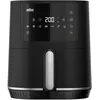 Image de Braun MultiFry 3 HF3030IBK, Friteuse à Air avec Capacité de 4.3L, Contrôle de Température Numérique de 80-200°, Technologie RealAir, 8 Programmes Préréglés, Contrôle Tactile, 1500W, Noir Mat