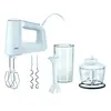 Image de Braun HM3135 MultiMix 3, Batteur avec Fouet et Pétrin amovibles, 500 W, 5 vitesses réglables, Mini Hachoir 500 ml, Bol Gradué 600 ml, Pied mixeur, Blanc
