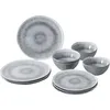 Image de BRUNNER Vaisselle de camping en mélamine Pearl - 12 pièces - Antidérapantes