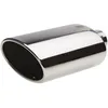 Image de Simoni Racing Embout d'Échappement Ovale/Oblique Inox - 150x100xL250mm - Montage ->54mm