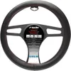 Image de Simoni Racing Couvre-Volant Red Seam - Eco-Cuir Noir + Couture Rouge - 37-39cm