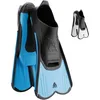 Image de Cressi Light Fins - Palmes Courtes Unisex avec Chausson Fermés Souples en Élastomère pour Natation ou l'Entraînement en Piscine et en Mer, Voilure Réactive pour Muscler Les Jambes, Blue, 41/42