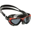 Image de Cressi Planet Goggles, Noir/Rouge/Lentilles fumé, Taille unique