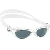 Image de Cressi Lady Flash Goggles Clear/Clear White_Tinted Lens -Lunettes de Natation Femmes avec Oculaire Séparé Anti-Buée, Anti-Rayures, Anti- UV, Transparent/Blanc_Lentilles Azur, Taille Unique